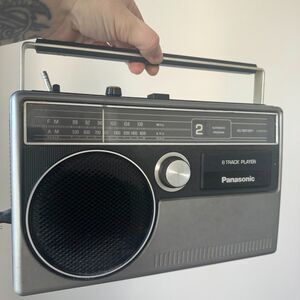 Vintage Panasonic 8 Track Player Model RQ 831A Portable Boombox AM FM Radio